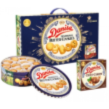 大连皇冠丹麦曲奇饼干礼盒681g+72g团购