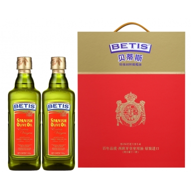 大连贝蒂斯特级初榨橄榄油 500ML*2礼盒装团购